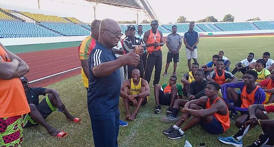 Dr. Owusu Ansah Visits Team Ghana Camp
