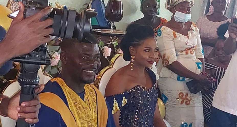 Samuel Boadu with Felicia Apimpanta