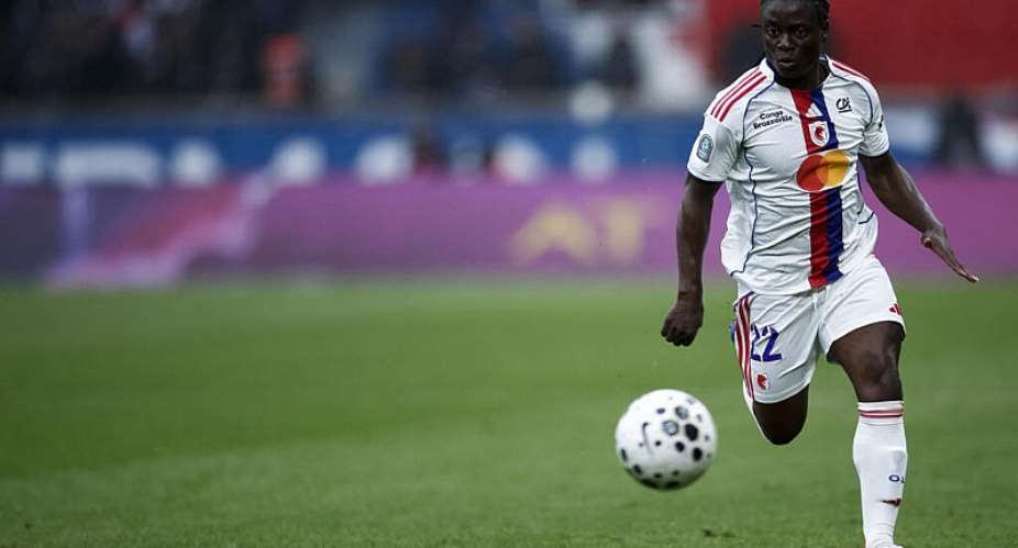Malawi striker Tabitha Chawinga playing for her club Lyon in a French league match against Paris Saint-Germain on February 1, 2026. -  Sbastien Dupuy, AFP