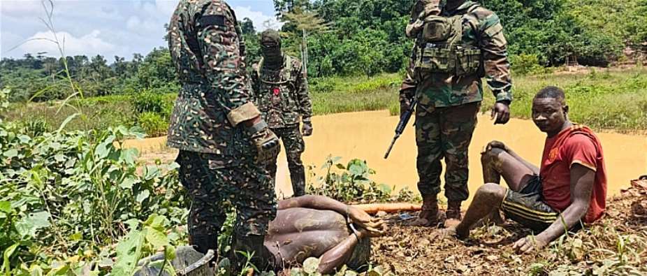Mpohor-Fiase District Taskforce arrests suspected illegal miners in intelligence-led operation
