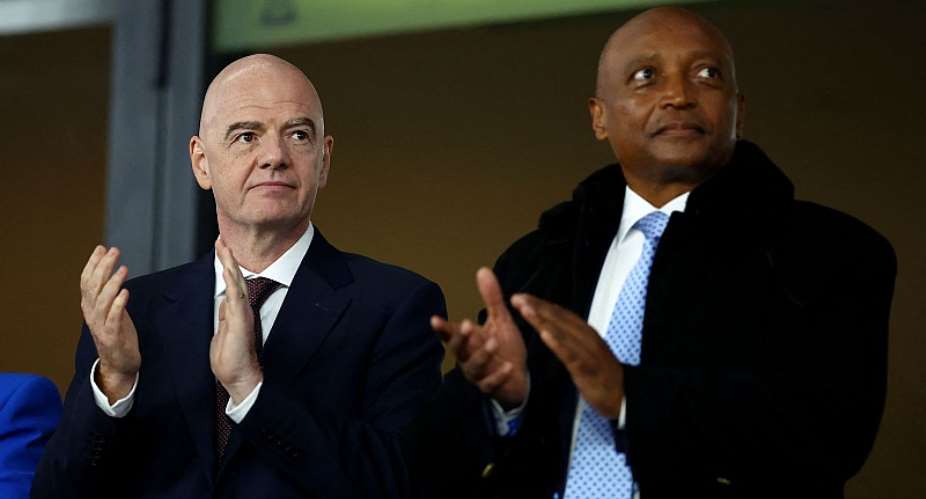 Gianni Infantino and Patrice Motsepe at the 2025 CAF Africa Cup of Nations in Morocco. Pic: Reuters