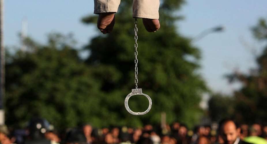 A public execution by hanging in the city of Qazvin, Iran, about 130km west of Tehran, on 26 May 2011. -  AP - Hamideh Shafieeha
