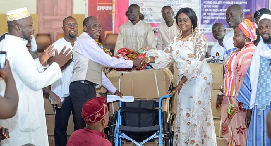 Hon. Barbara Oteng-Gyasi Donate Mobility Aids To Ghana Federation Of Disability