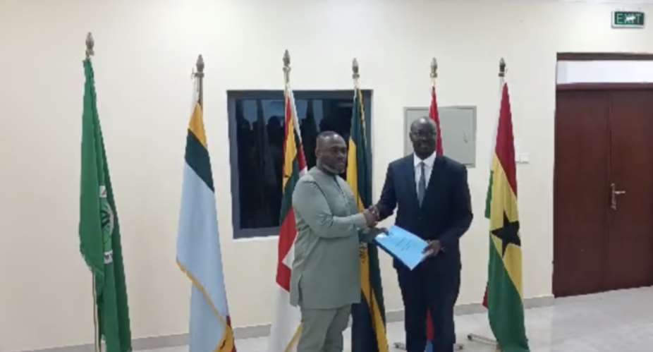 Ato Forson hands over Defence Ministry to Kenneth Gilbert Adjei