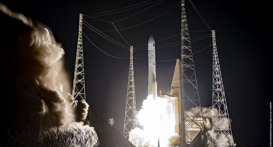 The European launch vehicle Ariane 6, carrying a meteorological satellite, lifts off from Kourou, French Guiana, on 12 August 2025. -  ESA - European Space Agency