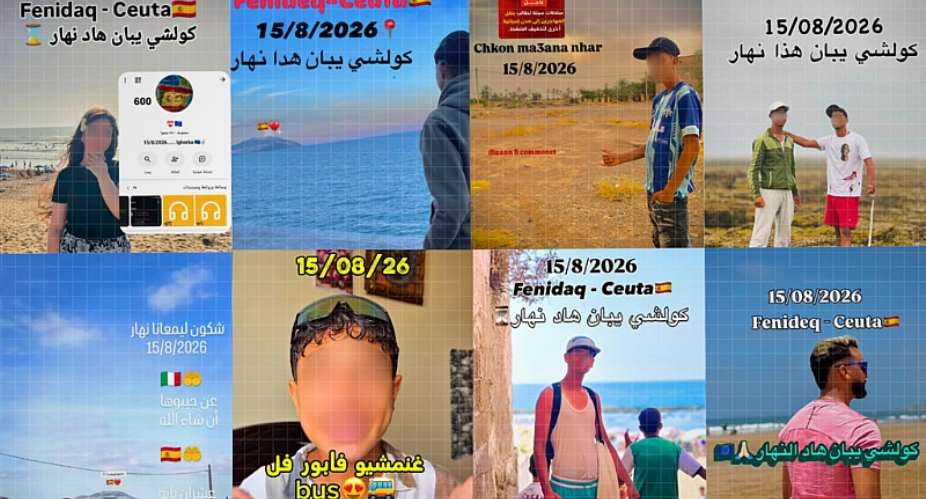 Calls to cross into Ceuta and Melilla on 15 August have spread across Moroccan social media in recent days, amplified by a mix of fake and genuine accounts. -  Screengrabs compiled by RFI
