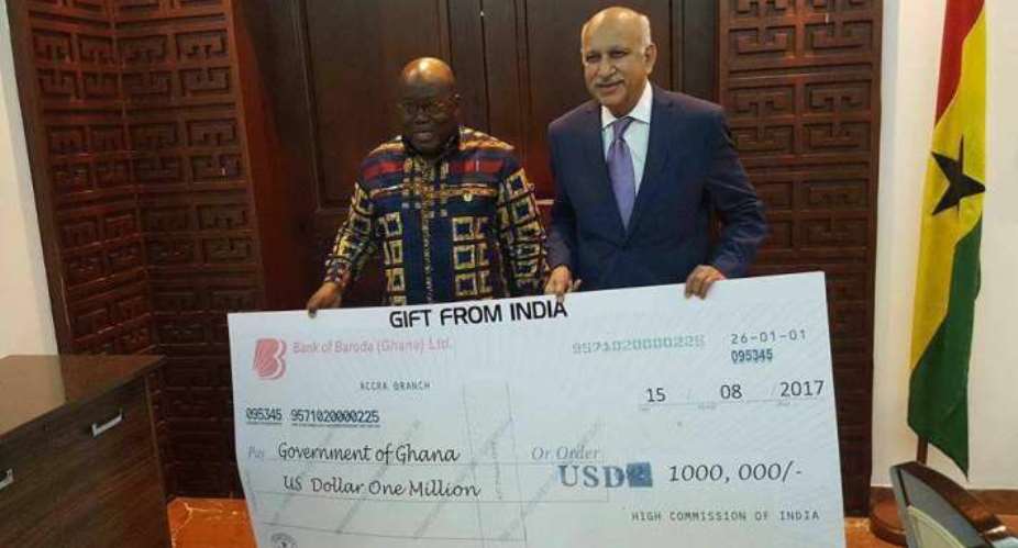 Akufo-Addo gets 1m India money to renovate Flagstaff House