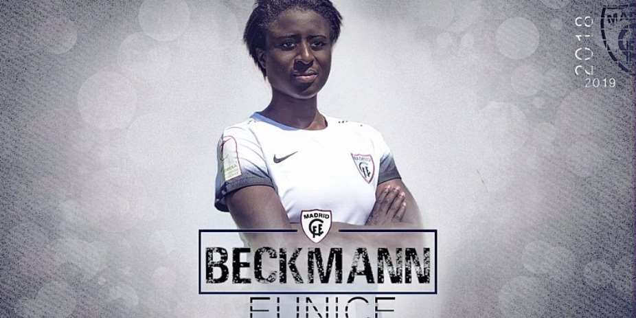 Ghanaian Female Football Star Eunice Beckmann Joins Real Madrid's Women's Team