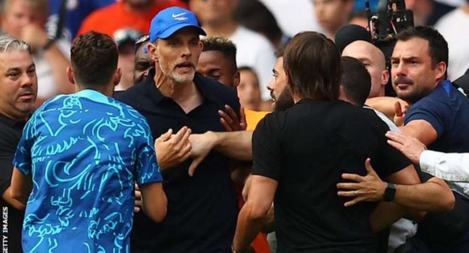 Thomas Tuchel and Antonio Conte felt the heat at Stamford Bridge