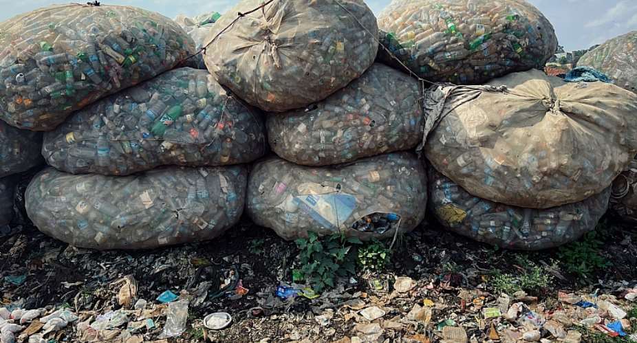 Plastic waste in Kampala, Uganda.  - Source: