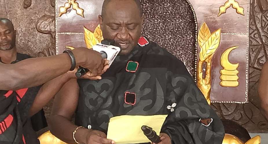 Odeefour Ogyeamansan Korkor II sworn in as president of Sunyani Traditional Council