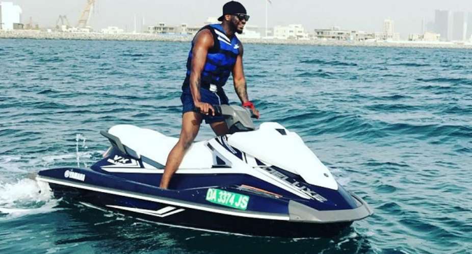 Singer, Peter Okoye Enjoys Vacation in Dubai without Family
