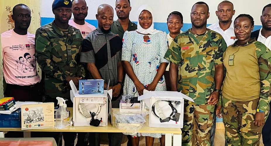 Kacstone Records supports Ghana Armed Forces healthcare with ENT equipment donation
