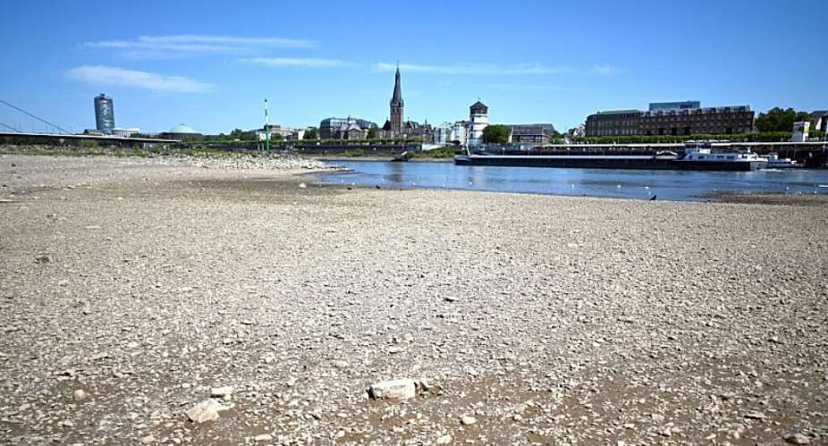 Water levels on the River Rhine have reached record lows this summer, amid an extended period of drought affecting countries across Europe. -  Federico Gambarini/DPA via AP