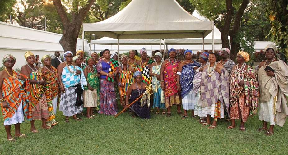 First Lady in a Group Picture with the Queen Mothers