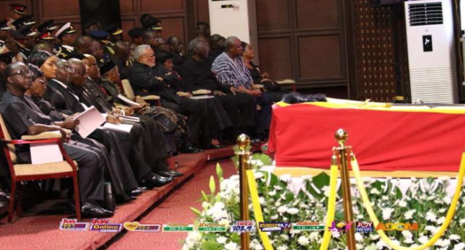 Nana Addo Mourns And Pays Last Respect To JH Mensah