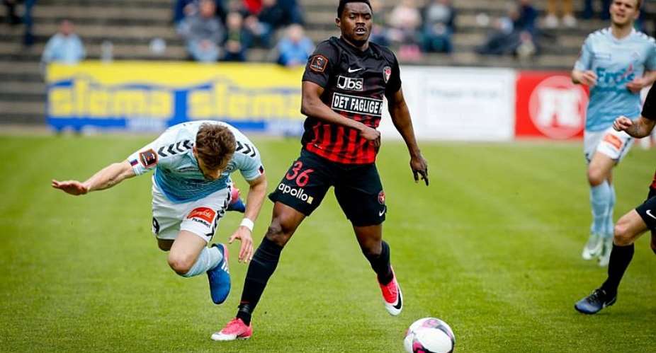 Ex-vision FC Star Michael Baidoo Marks Europa League Debut For FC MidtjyllandIn Victory Over TNS