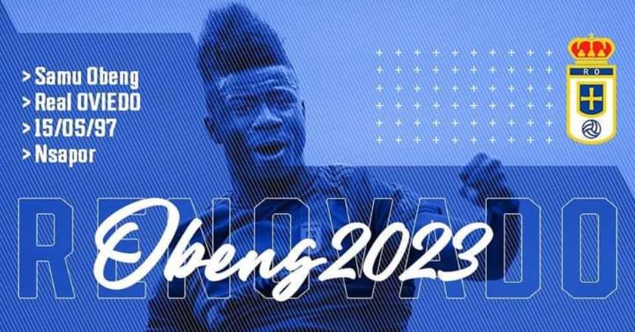 Samuel Obeng Inks New Real Oviedo Contract Until 2023