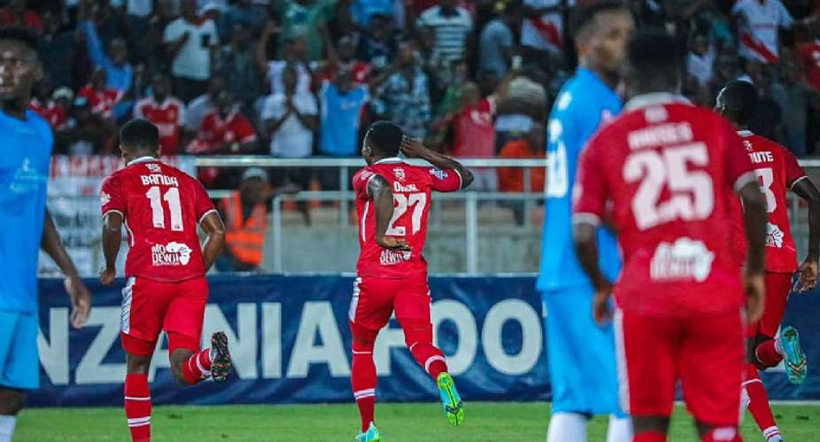 Ghana attacker Augustine Okrah on target for Simba SC in 3-0 win against Geita Gold in Tanzania