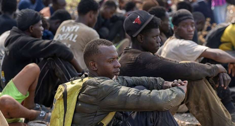 Thousands of migrants are still in and around Spains North African enclave of Ceuta weeks after a mass border crossing from Morocco, according to aid groups and Spanish authorities. - AP Photo/STR - STR