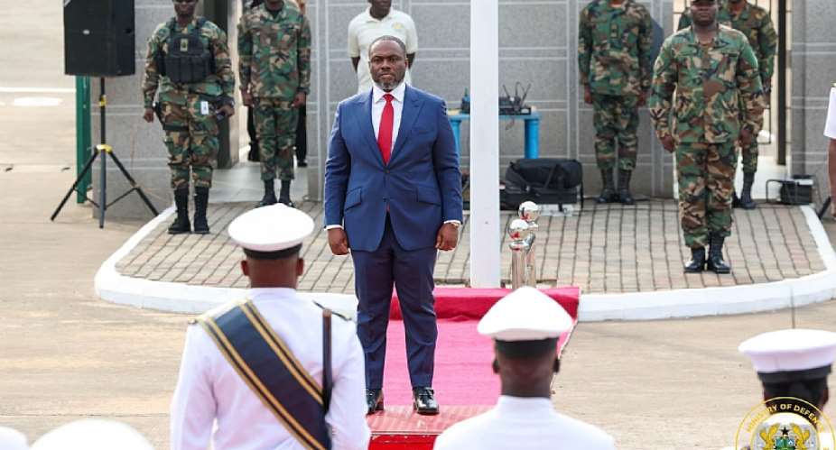 New Defence Minister Kenneth Gilbert Adjei officially takes charge