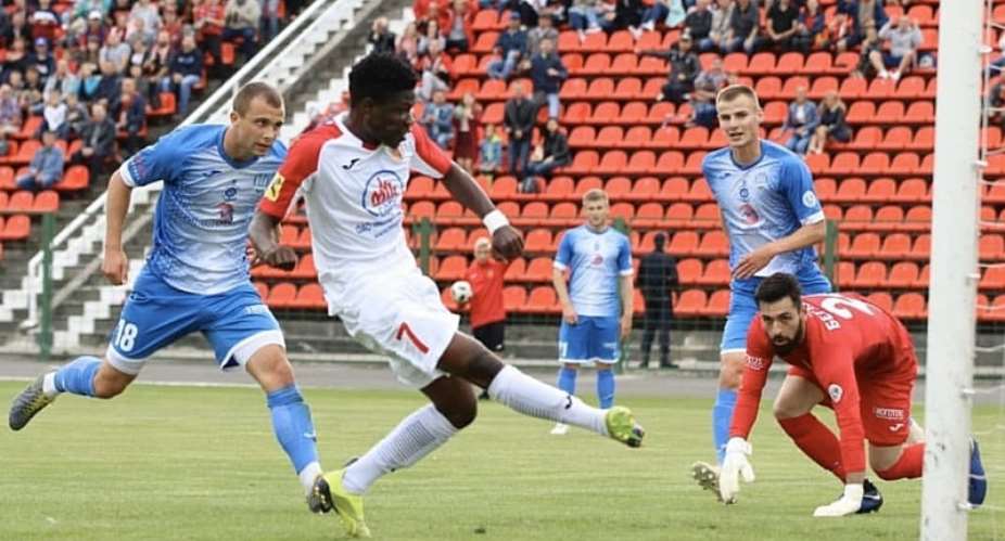 Ghana Winger Francis Narh Scores As Slavia Mozyr Defeat Dnyapro 1-0