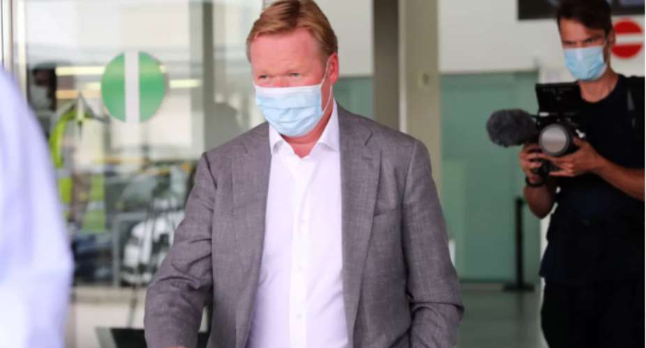 Ronald Koeman arriving at Barcelona airport for to sign as new FC Barcelona coach, in Barcelona, on August 18, 2020Image credit: Getty Images