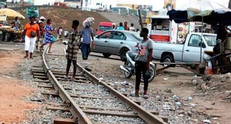 Encroachers take over Koforidua railway lines