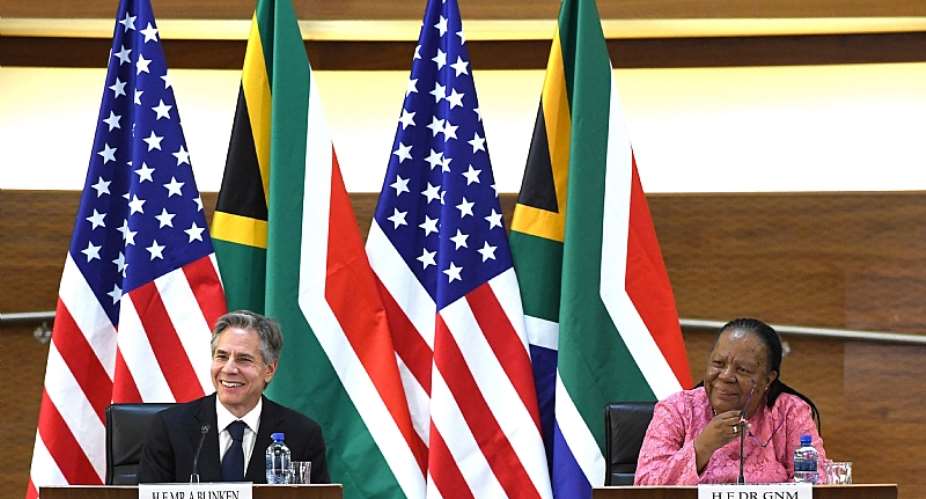 South African foreign minister Naledi Pandor hosts US secretary of state Antony Blinken for a strategic dialogue. - Source: Jacoline SchooneesDirco