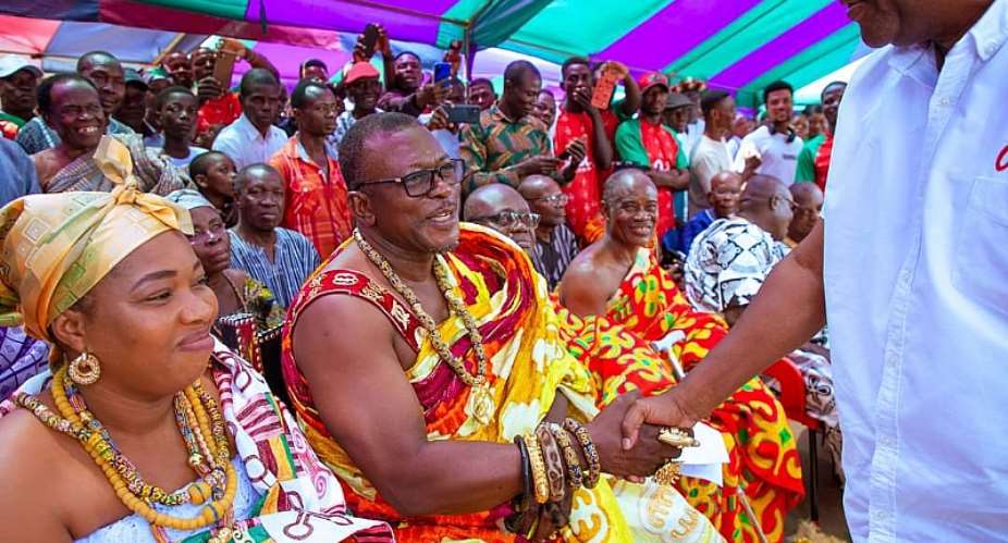 Mafi Traditional Council appeals to Mahama for developmental projects during campaign visit