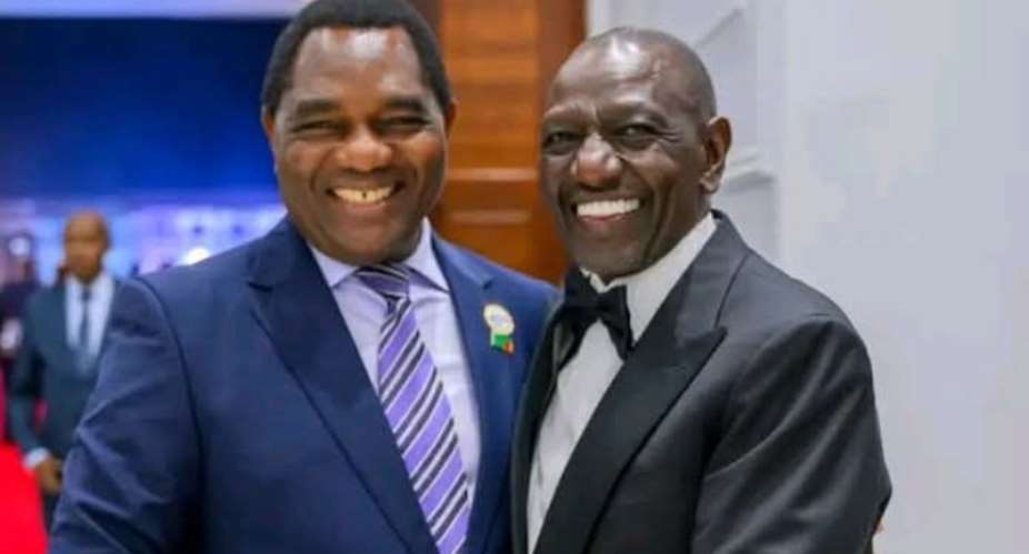 Kenya’s Ruto congratulates Zambia’s Hichilema on second-term election victory