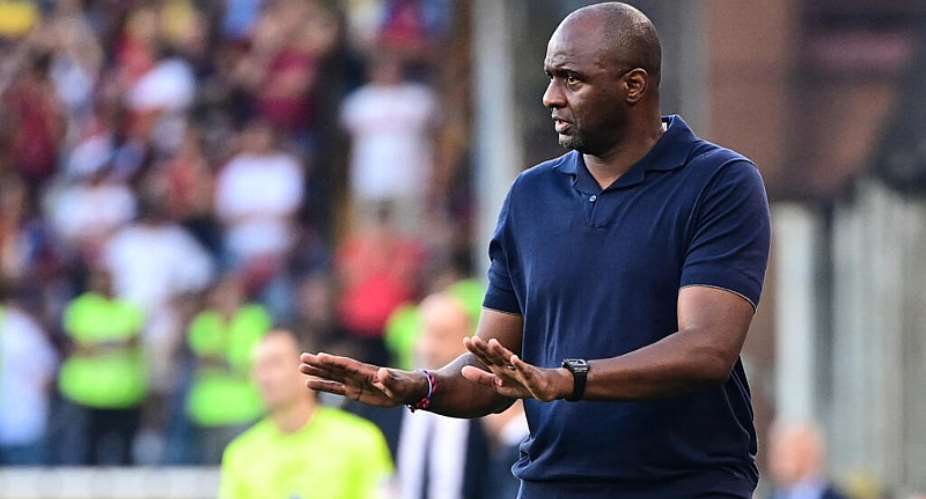 File photo: Genoas French head coach Patrick Vieira gives instructions to his players during the Italian Serie A football match between Genoa and Juventus at the Ferraris Stadium in Genoa, Italy, on August 31, 2025. -  Piero Cruciatti, AFP