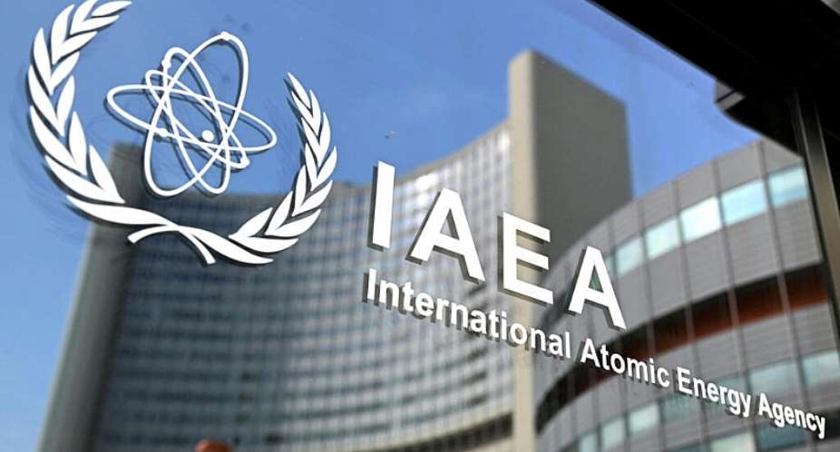 The logo of the International Atomic Energy Agency (IAEA) is seen at the agencys headquarters in Vienna, Austria on March 2, 2026. -  Helmut Fohringer, AFP archives