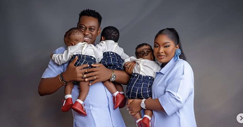 Lateef Adedimeji Pens Heartfelt Note After Triplets Thanksgiving