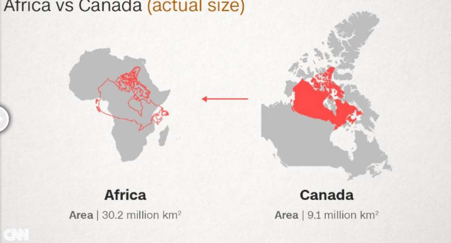 What's the real size of Africa? How Western states used maps to downplay size of continent