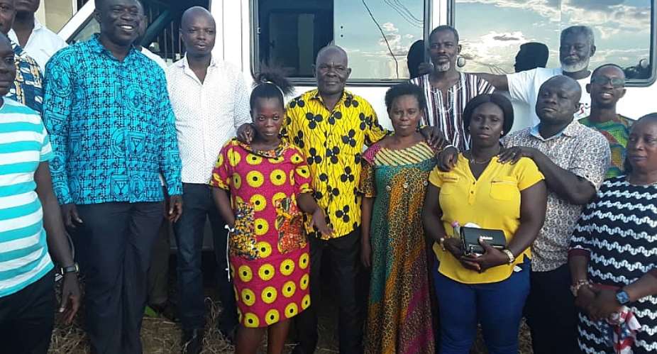 Sunyani West MP Donates 24-Seater Bus To Party Member
