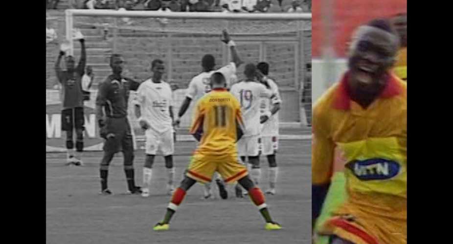 Watch Don Bortey's Insane Free-kick Against Asante Kotoko VIDEO