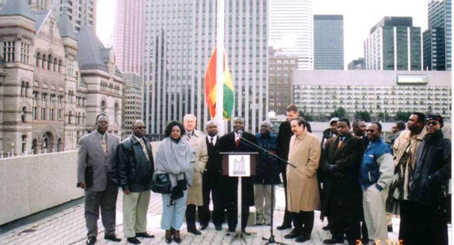 Ghana Flag Raised at Toronto City Hall