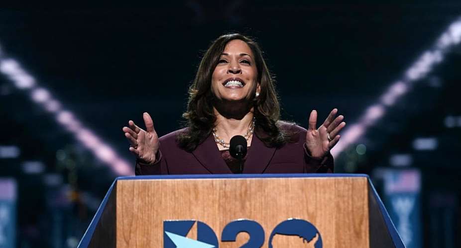 Vice-presidential candidate Kamala Harris bolsters Biden's Democratic bid