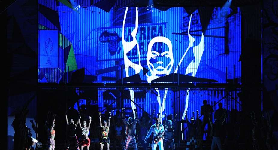The cast of Fela! performs during the 64th Annual Tony Awards at Radio City Music Hall in 2010 in New York City. - Source: Dimitrios KambourisWireImageGetty Images