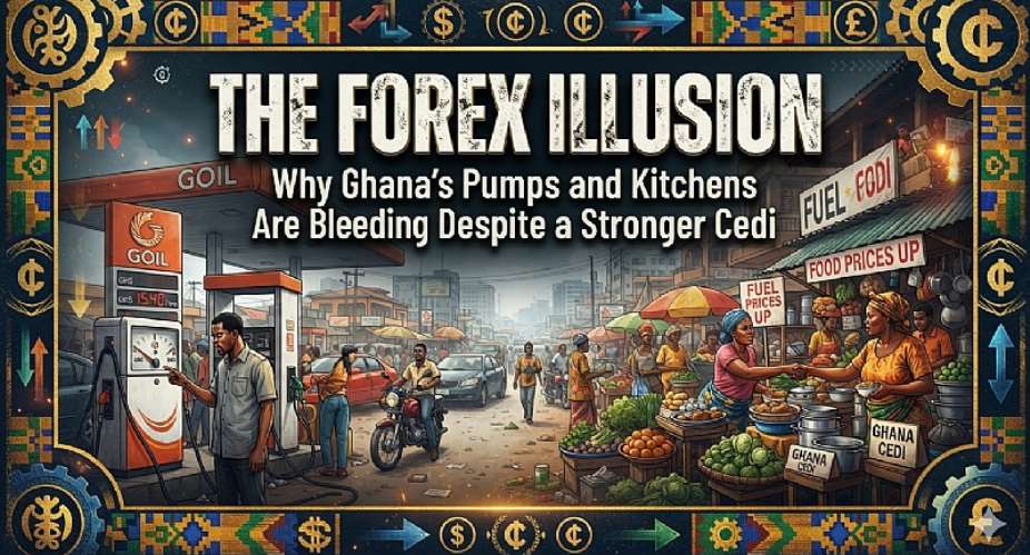 The Forex Illusion: Why Ghana’s Pumps and Kitchens Are Bleeding Despite a Stronger Cedi