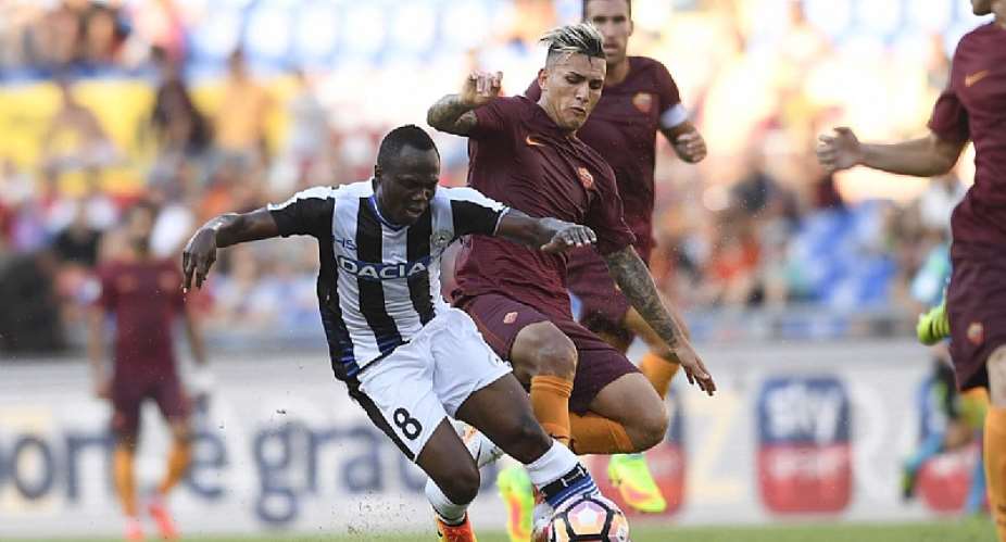 Emmanuel Agyemang-Badu suffers heavy defeat with Udinese in Serie A opener