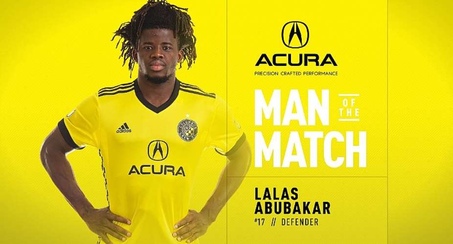 Lalas Abubakar named Man of the Match after debut MLS goal in Columbus Crew win