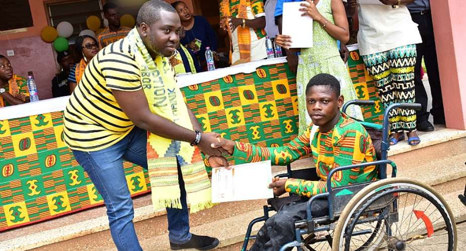 Beneficiaries Of St. Theresas Center For Physically Challenged Commend MTN Ghana Foundation