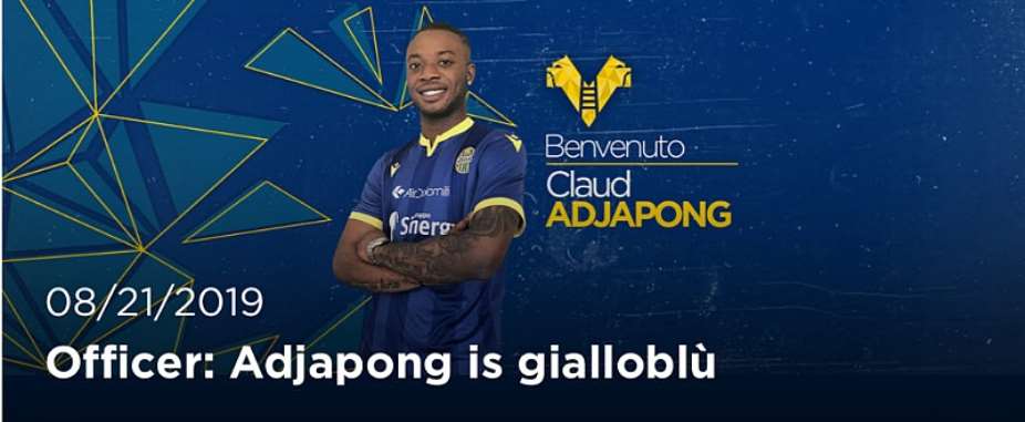 CONFIRMED: Ghanas Claud Adjapong Completes Loan Move To Hellas Verona