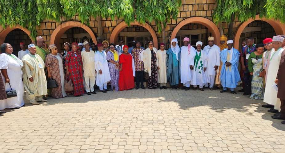 The NIMC-ID4D Delegation Posing for a Group Photograph with the Adamawa Emirate Council