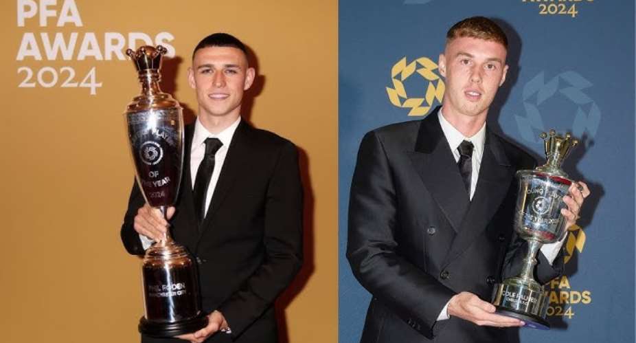 PFA awards: Phil Foden wins mens player of year & Cole Palmer young player of year