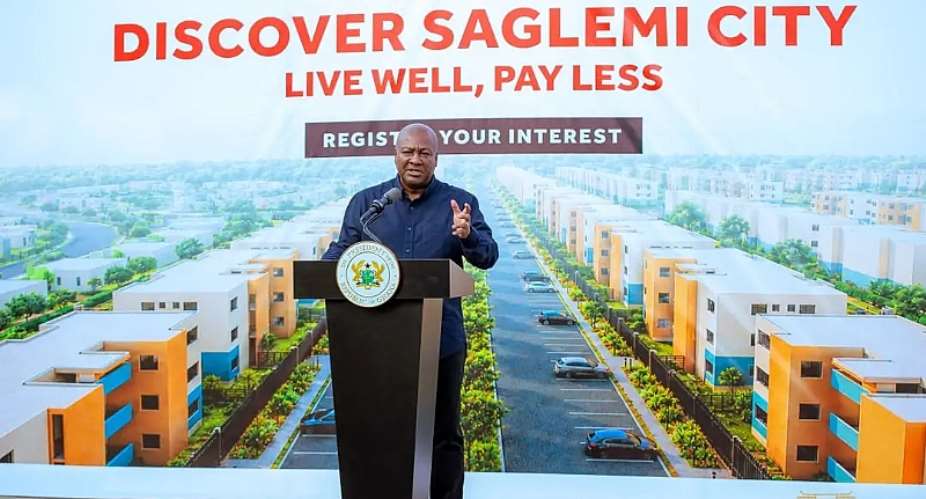 Mahama assures Ghanaians of Saglemi Housing completion by 2027