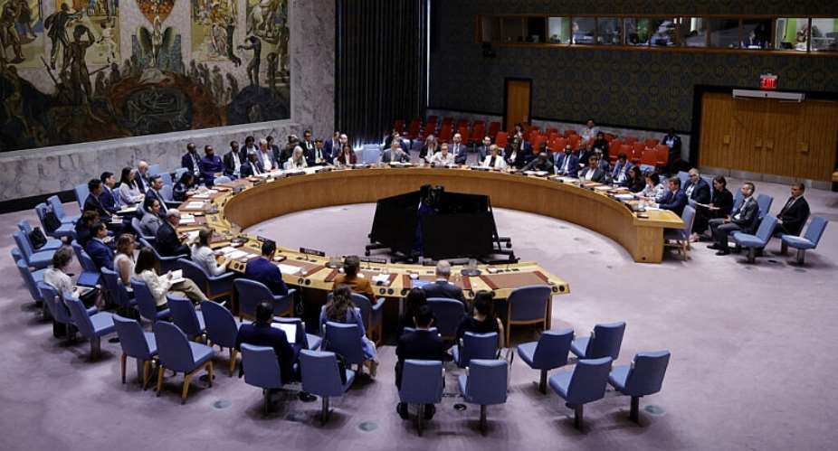 The United Nations Security Council holds an emergency meeting on the Ukraine-Russia war at UN Headquarters in New York, on July 27, 2026. -  Leonardo Munoz, AFP