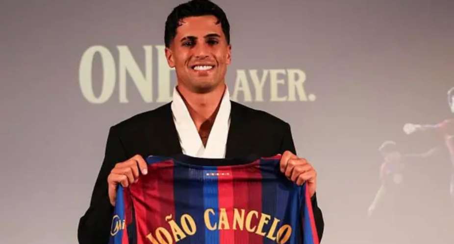 Getty ImagesImage caption: Joao Cancelo made 23 appearances on loan with Barcelona last season